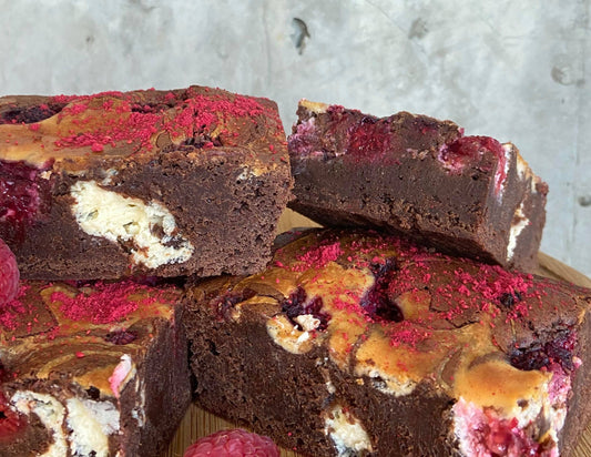 GF cherry cheesecake brownies